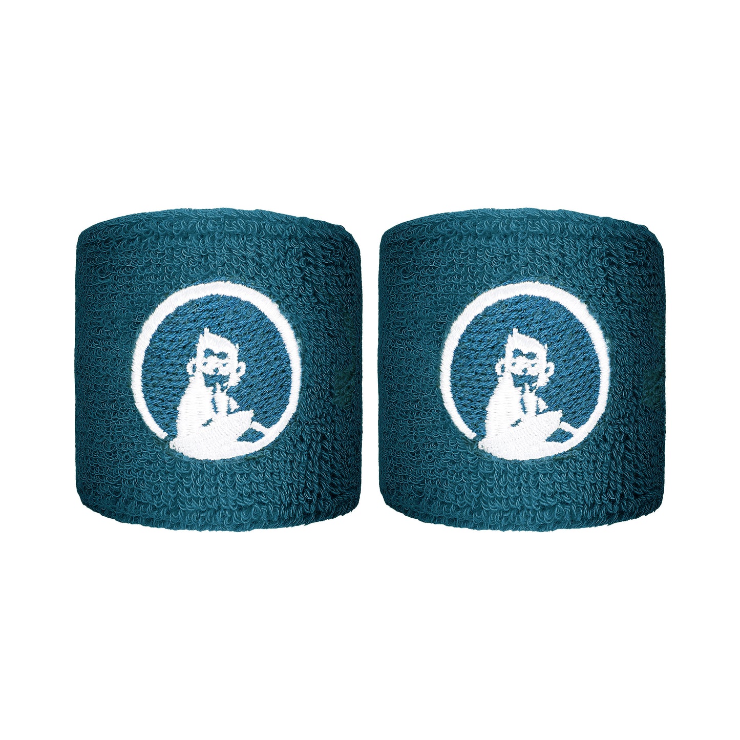 Quiet Please Svettband 2-pack kort - petrol Quiet Please Svettband 2-pack kort - petrol