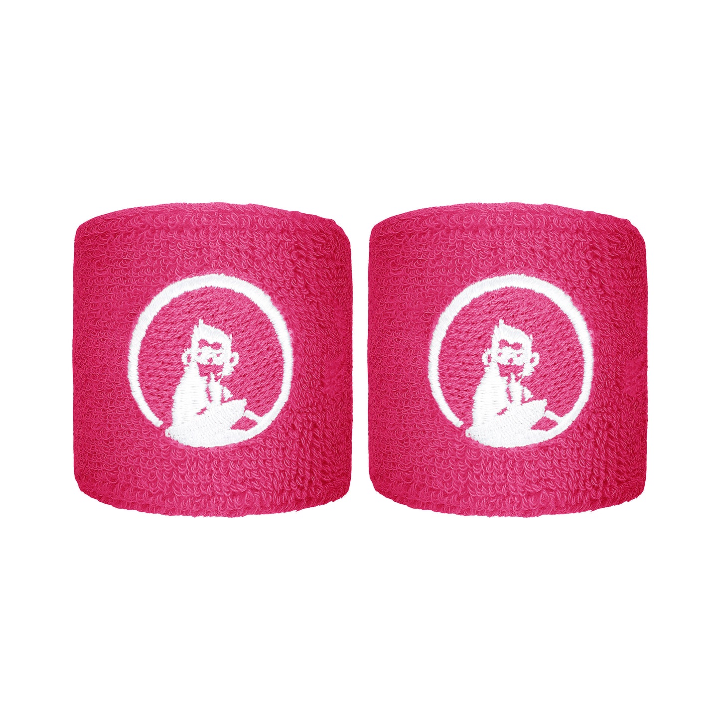 Quiet Please Svettband 2-pack kort - rosa Quiet Please Svettband 2-pack kort - rosa