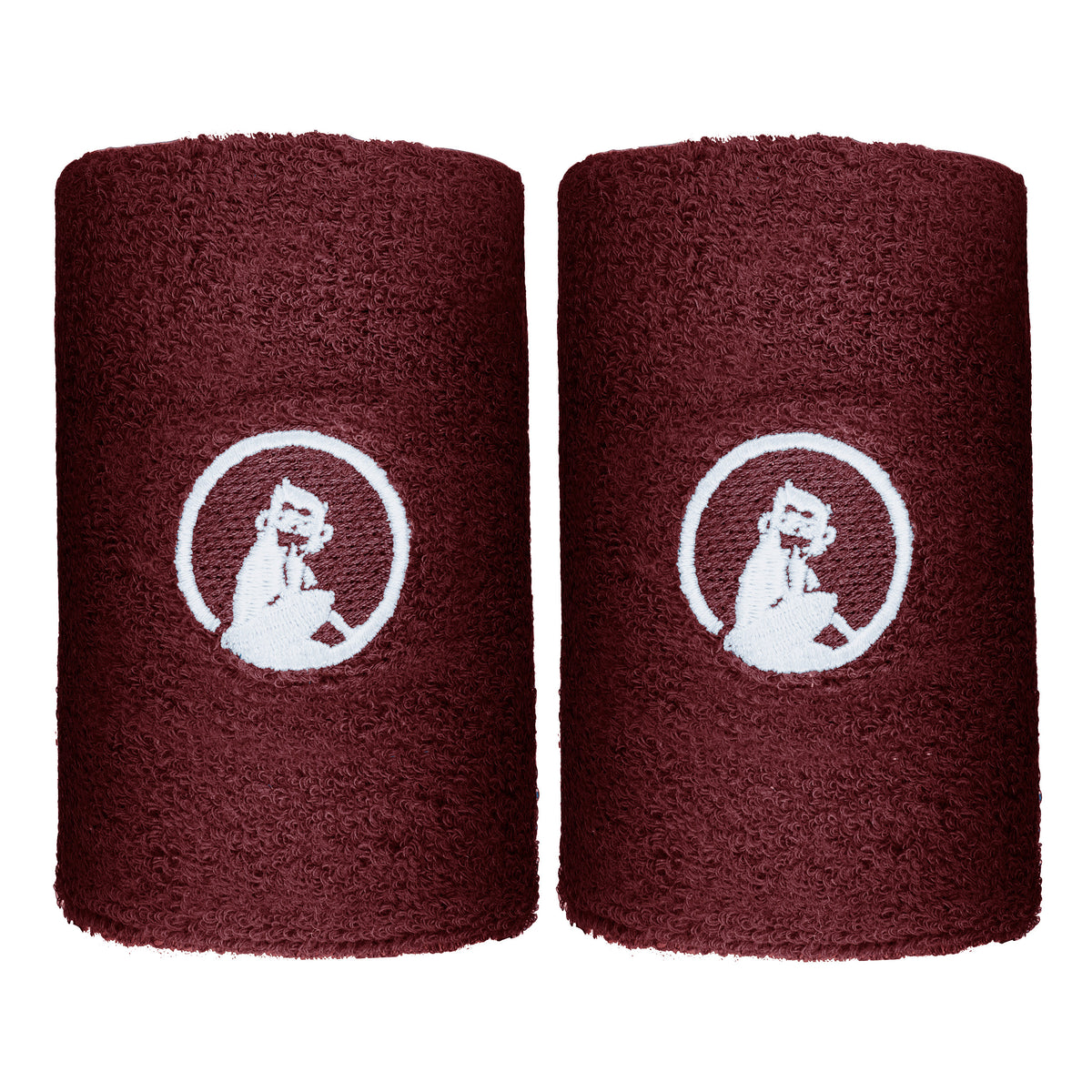 Quiet Please Svettband 2-pack lång - rött vin Quiet Please Svettband 2-pack lång - rött vin