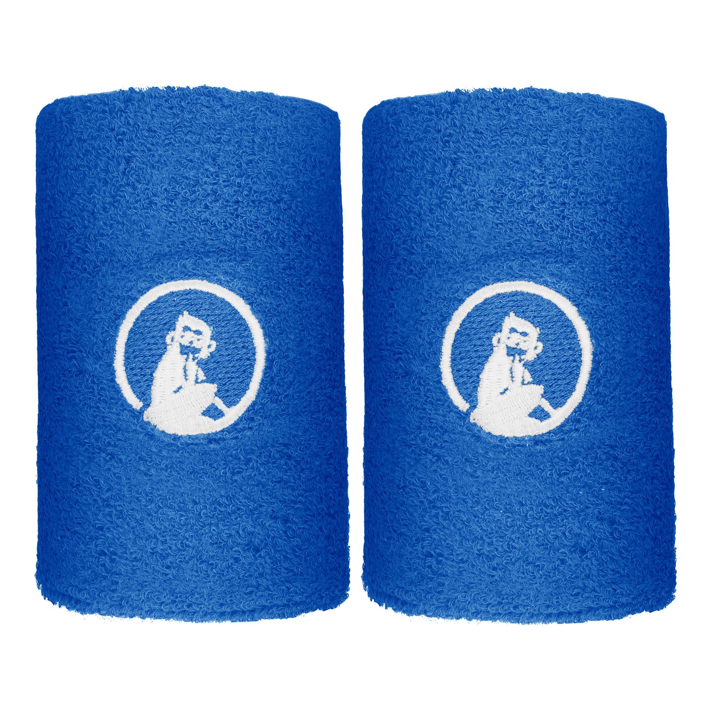 Quiet Please Svettband 2-pack lång - blå, vit Quiet Please Svettband 2-pack lång - blå, vit