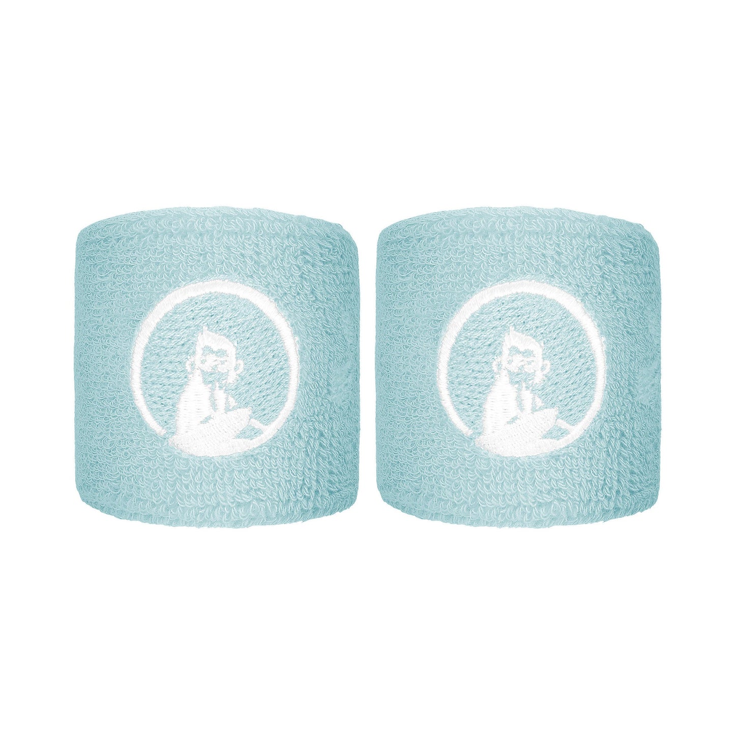 Quiet Please Memories Faded Memories Svettband 2-pack Unisex - ljusblå Quiet Please Memories Faded Memories Svettband 2-pack Unisex - ljusblå