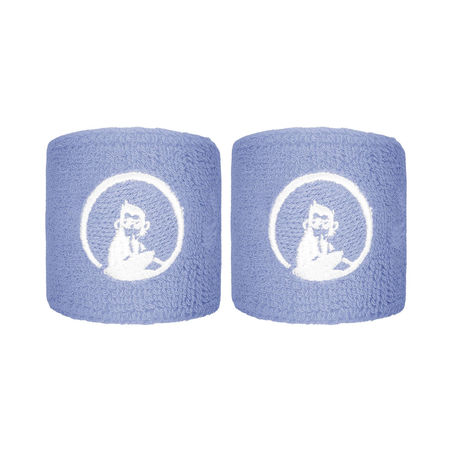 Quiet Please Glow Svettband 2-pack kort - koboltblå Quiet Please Glow Svettband 2-pack kort - koboltblå