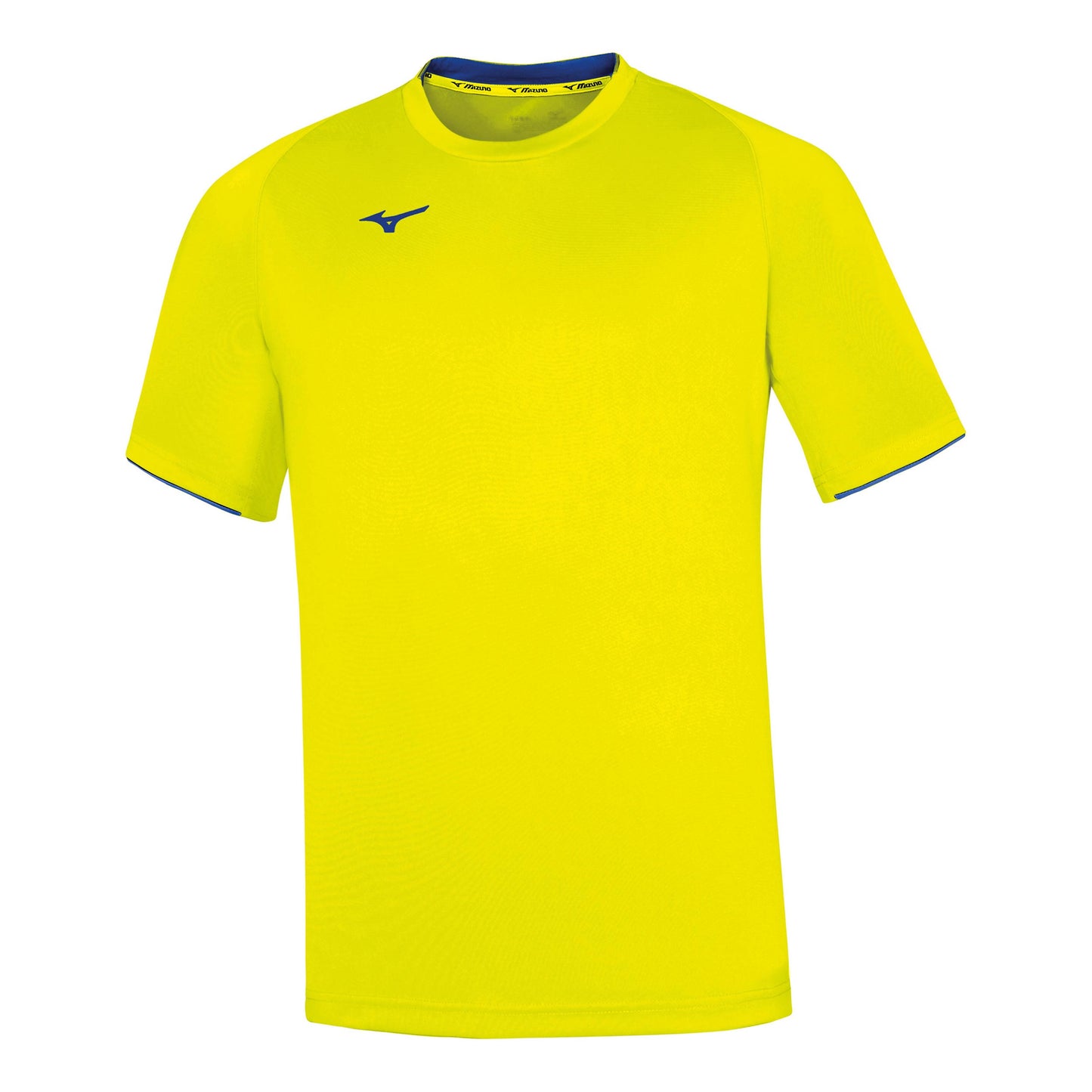 Mizuno Core T-shirt Herrar - neongul, blå Mizuno Core T-shirt Herrar - neongul, blå