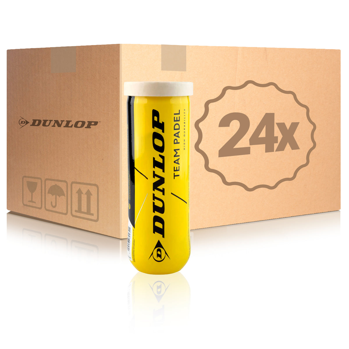 Dunlop 24x 3-pack rör Team Padel Dunlop 24x 3-pack rör Team Padel