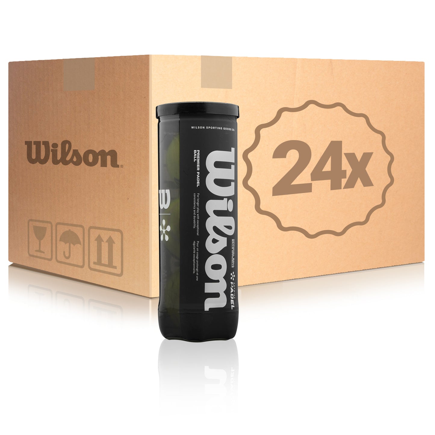 Wilson 24x 3-pack rör Premier Padel X3 Wilson 24x 3-pack rör Premier Padel X3