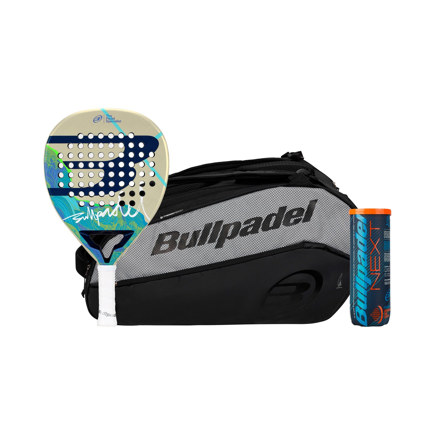 Bullpadel Iconic Light 26 Plus racketväska, Plus bollrör Bullpadel Iconic Light 26 Plus racketväska, Plus bollrör