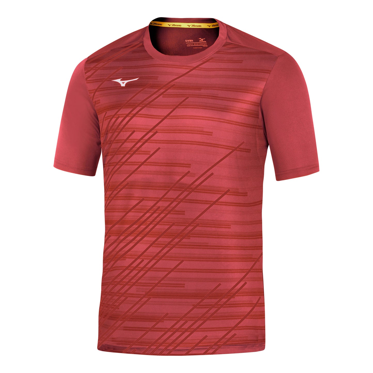 Mizuno Team Chiba T-shirt Herrar-röd Mizuno Team Chiba T-shirt Herrar-röd