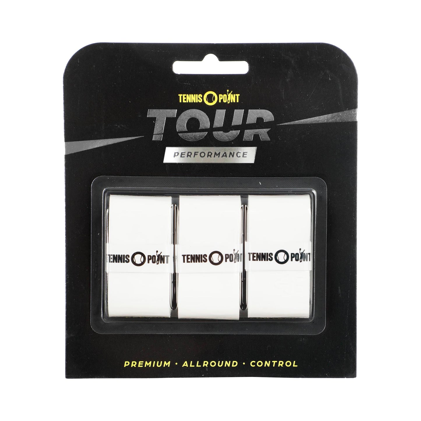 Tennis-Point Tour Performance 3-pack - vit Tennis-Point Tour Performance 3-pack - vit