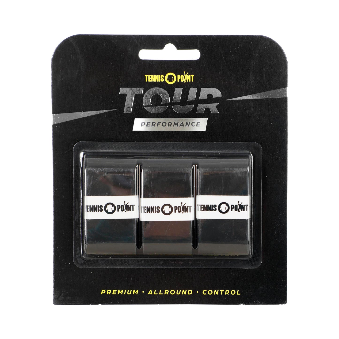 Tennis-Point Tour Performance 3-pack - svart Tennis-Point Tour Performance 3-pack - svart
