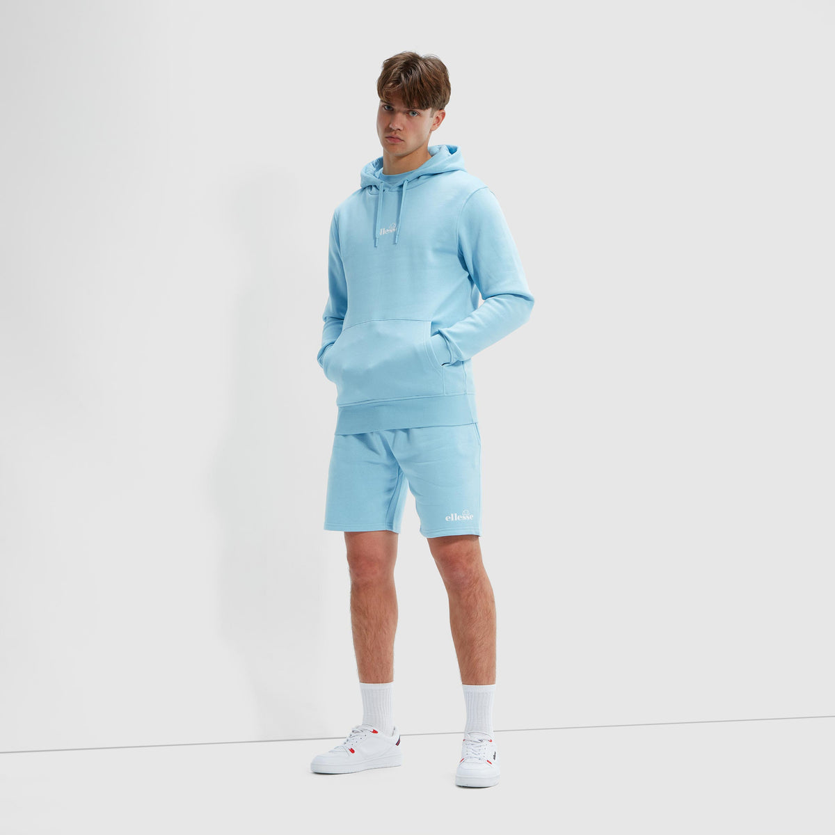 Ellesse Pershuta Oh Huvtröja Herrar - ljusblå,