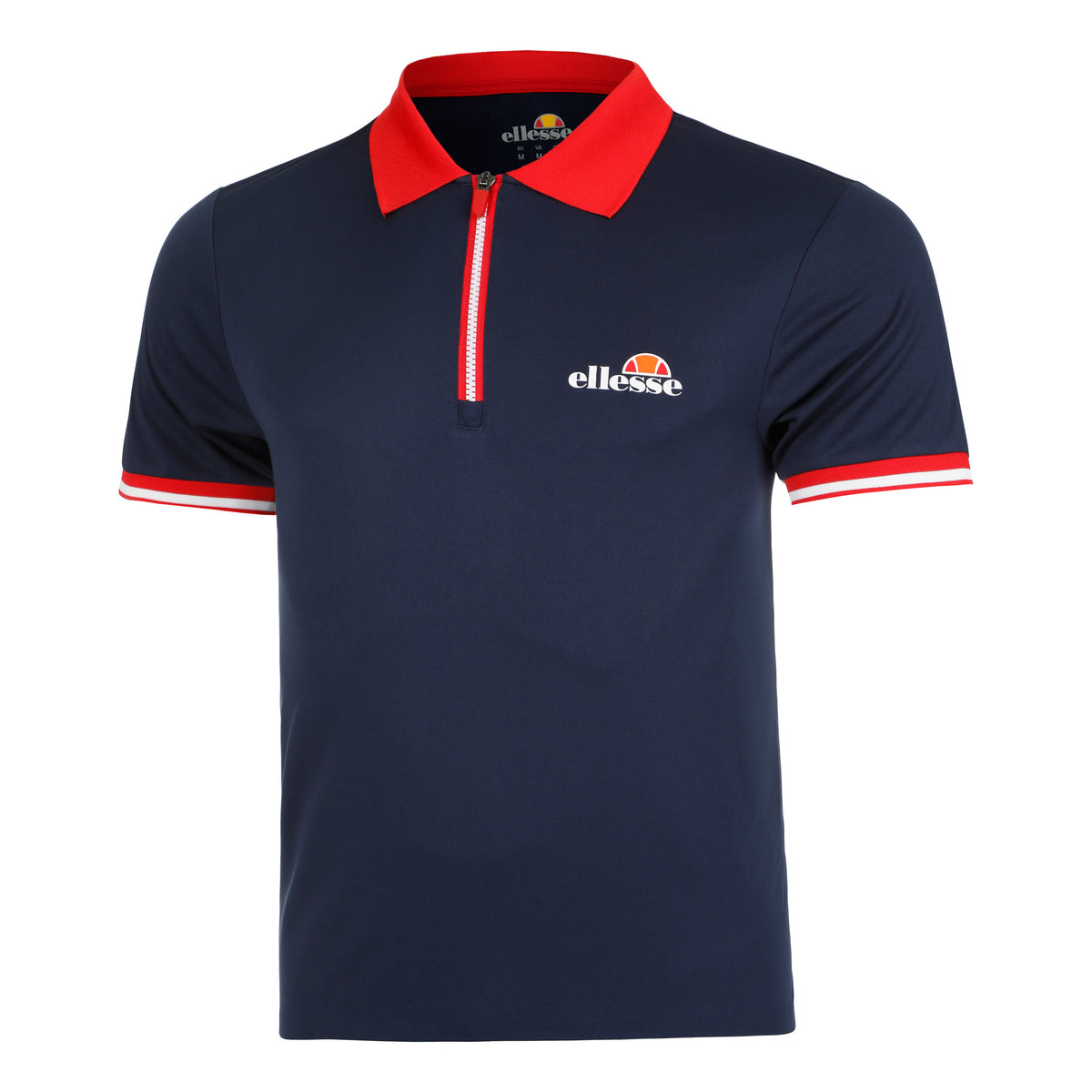 Ellesse Coolidge Polo Herrar - mörkblå, röd