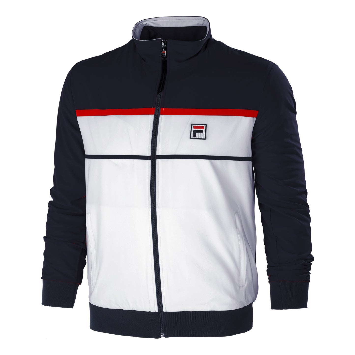 Fila Max Träningsjacka Herrar - vit, mörkblå