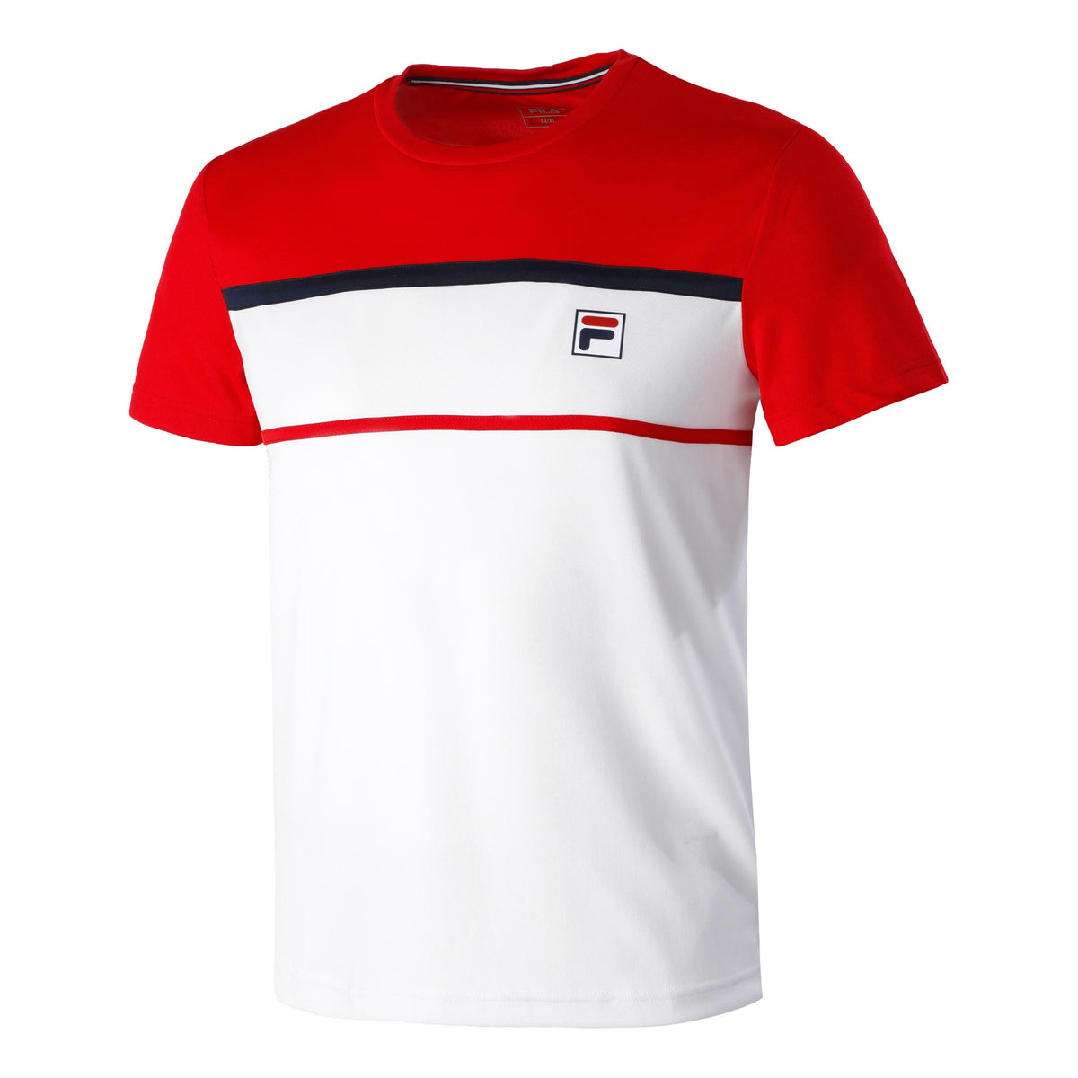 Fila Steve T-shirt Herrar - vit, röd