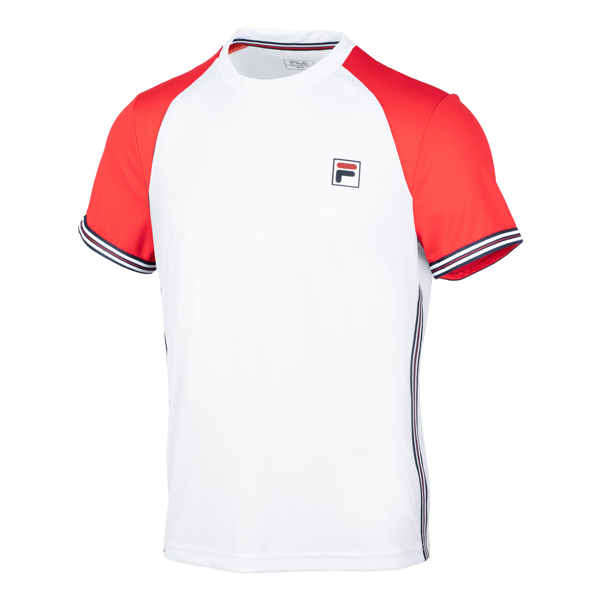 Fila Alfie T-shirt Herrar - vit, röd