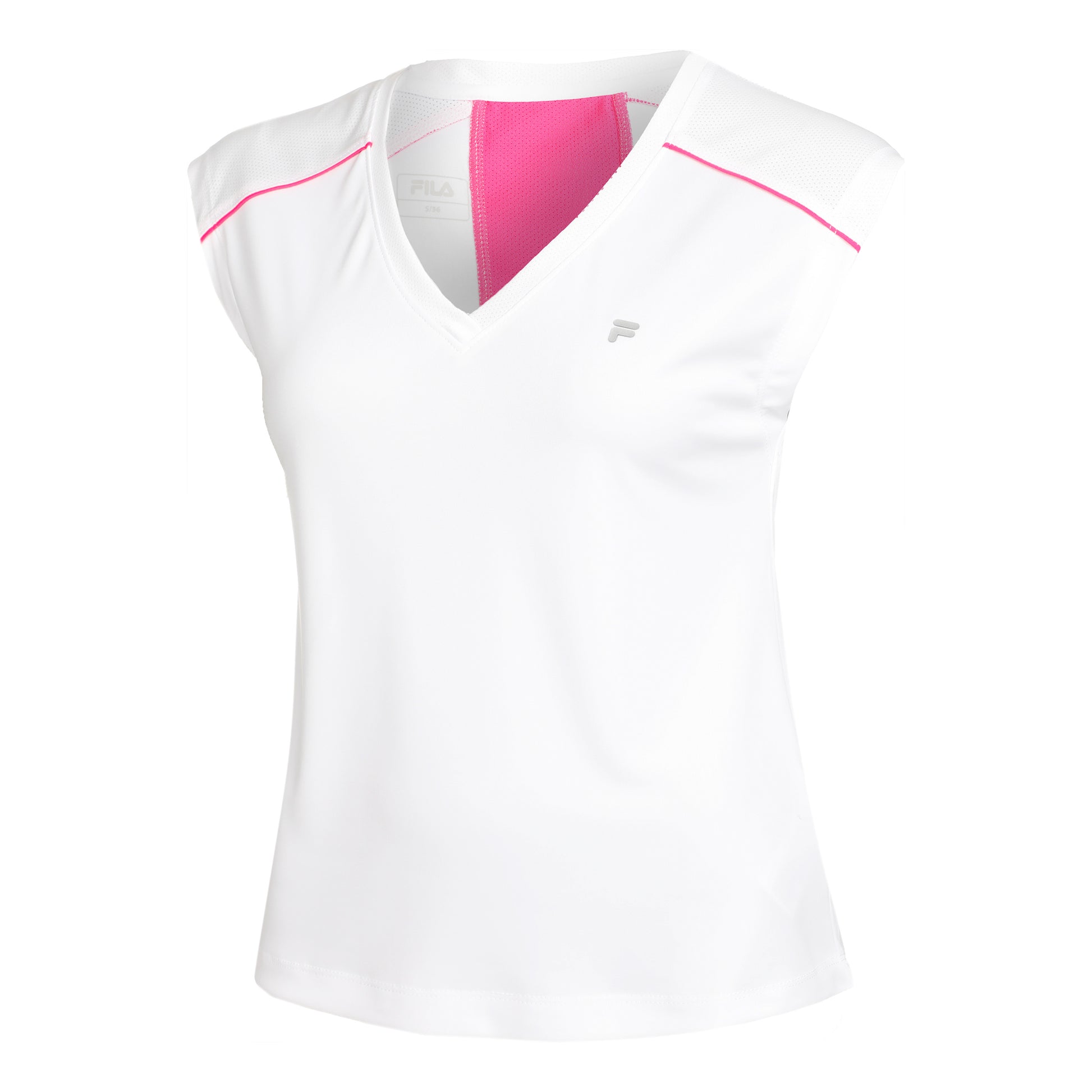Fila Marlis T-shirt Damer - vit, pink