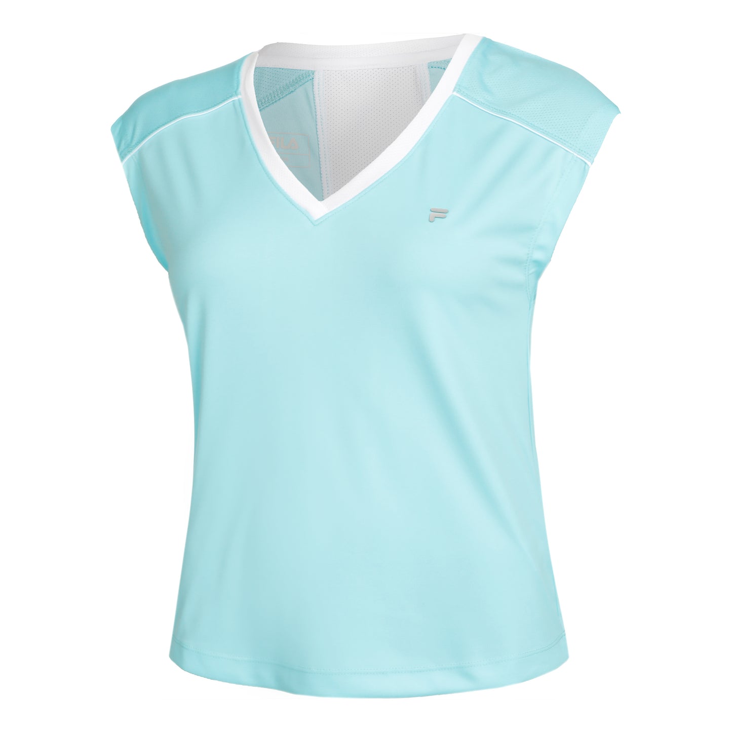 Fila Marlis T-shirt Damer - turkos, vit