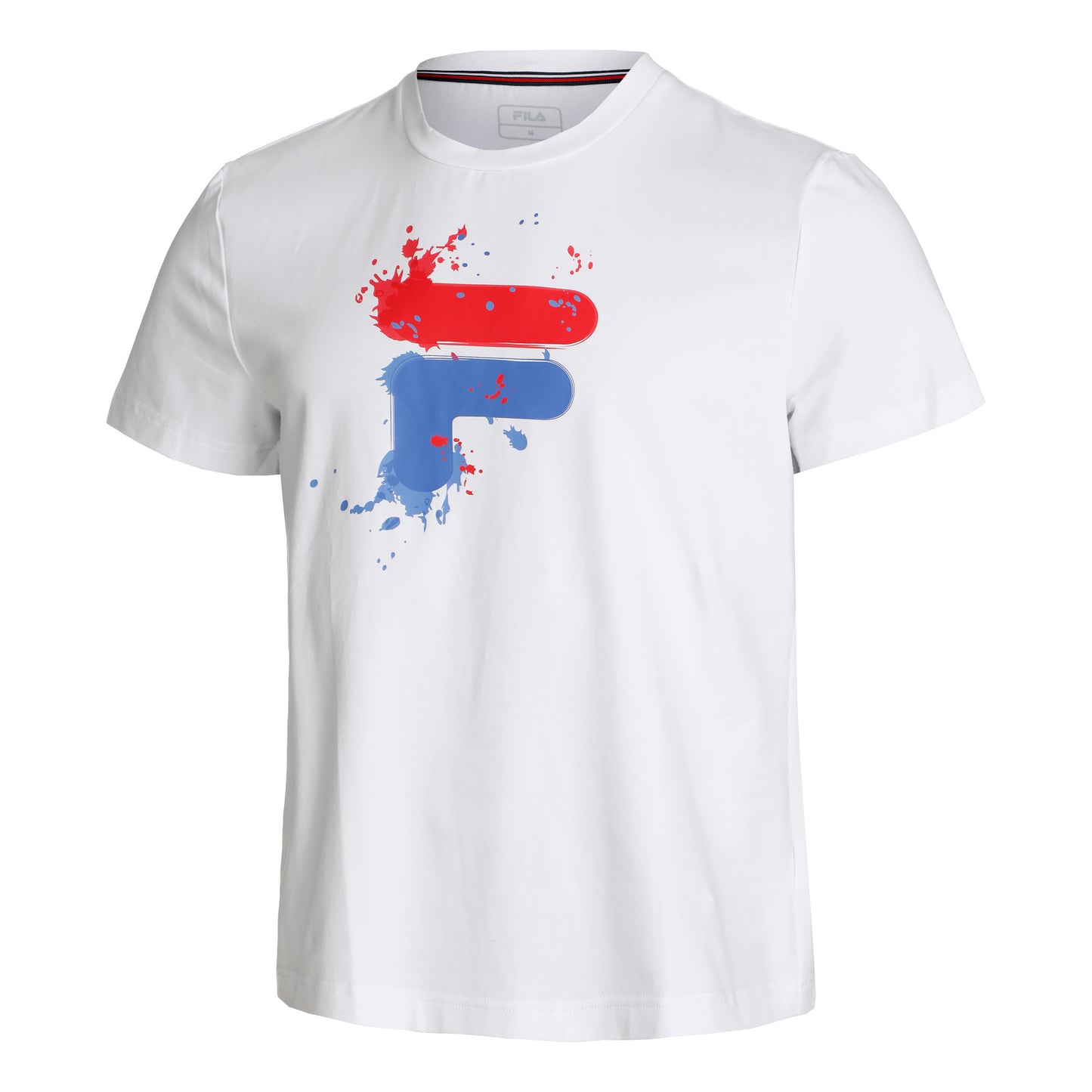 Fila Nevio T-shirt Herrar - vit, flerfärgad