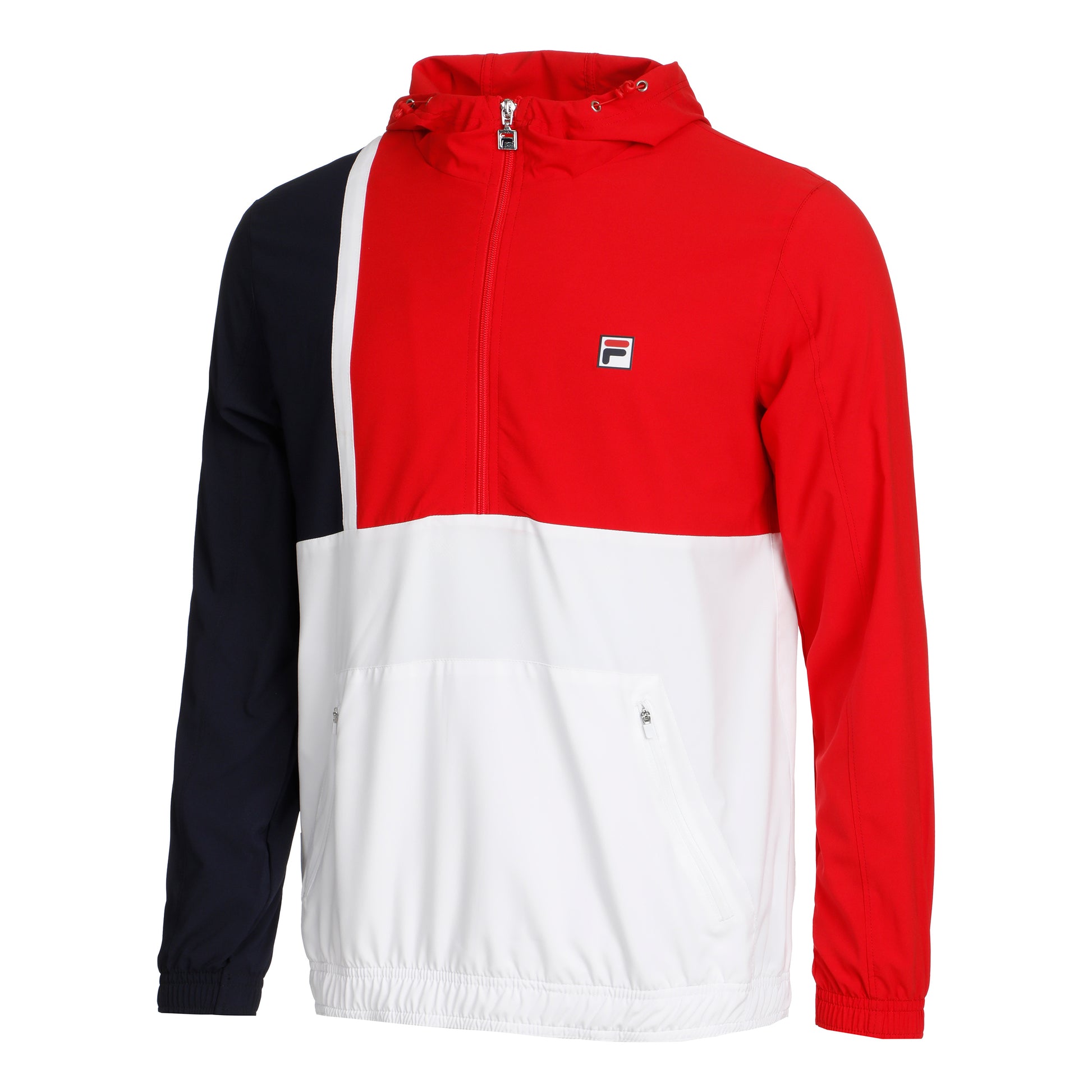 Fila Hanno Windbreaker Träningsjacka Herrar - mörkblå, röd