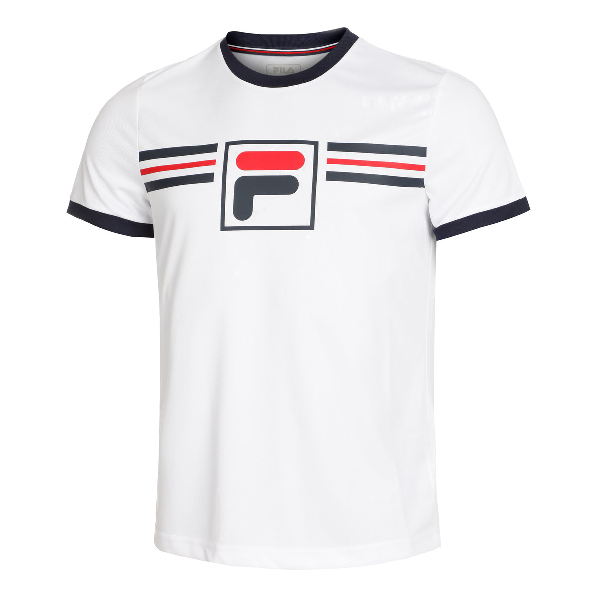 Fila Oscar T-shirt Herrar - vit, flerfärgad