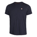 Stripes T-shirt Herrar - mörkblå, vit