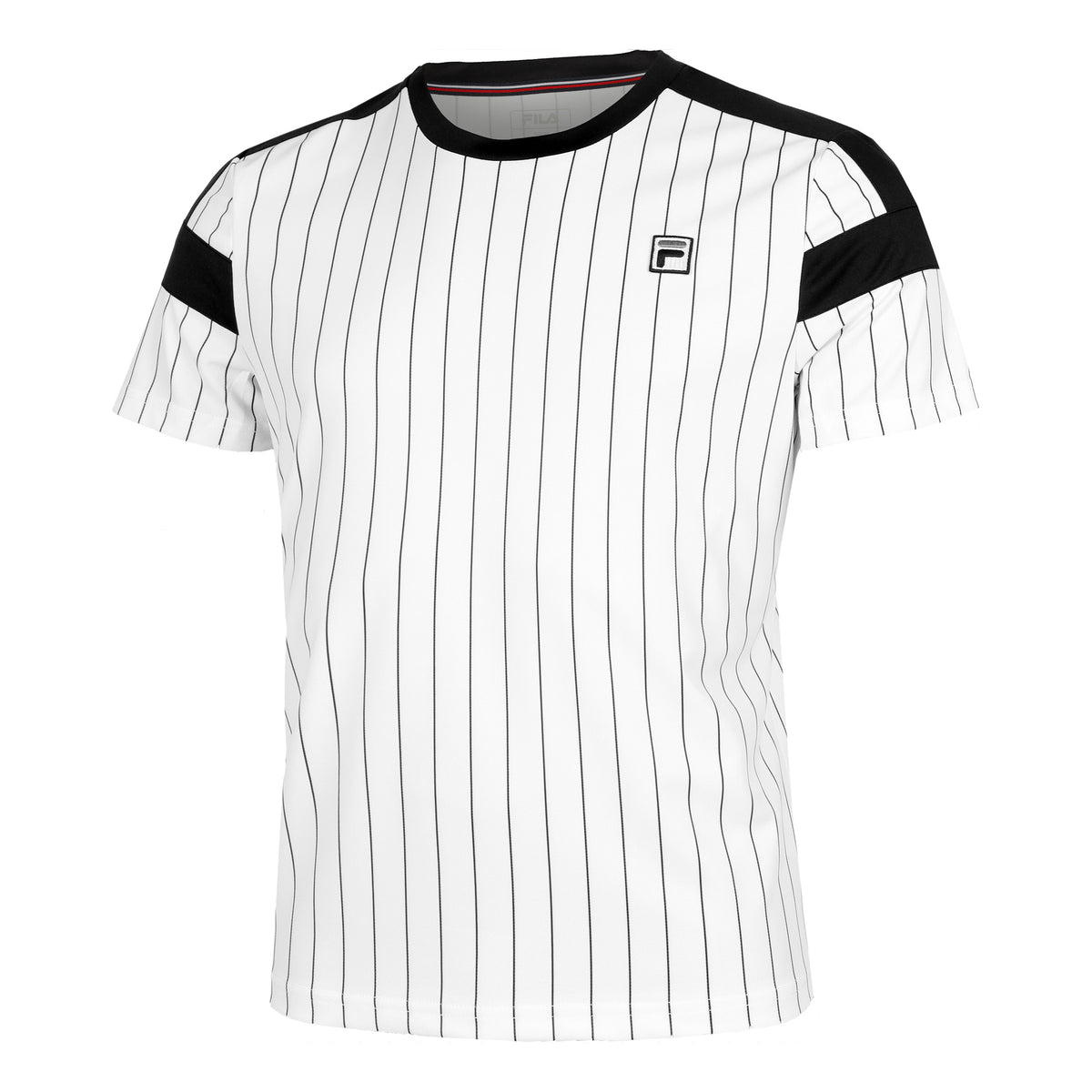 Fila Stripes Jascha T-shirt Herrar - creme, svart