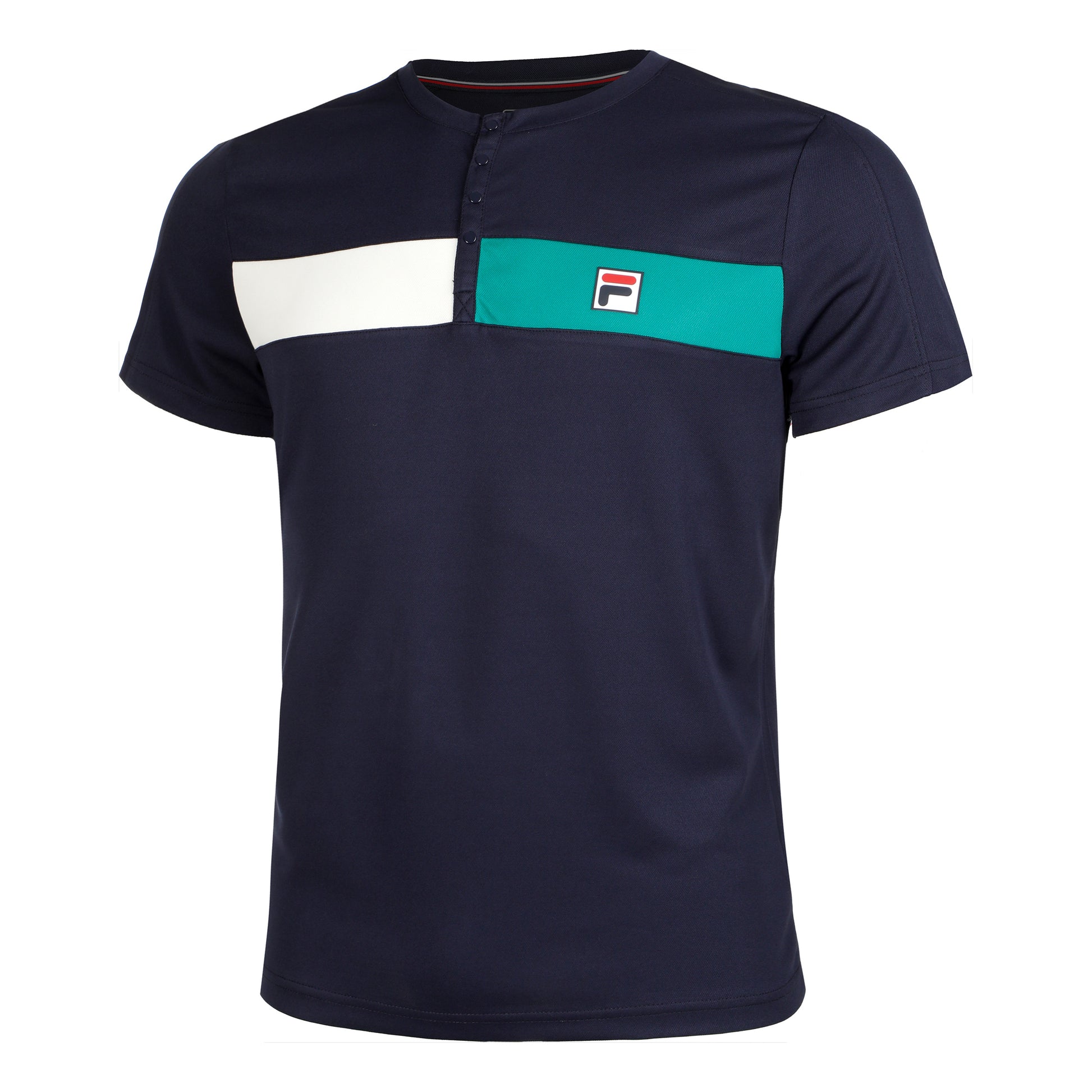 Fila Emilio T-shirt Herrar - mörkblå, flerfärgad