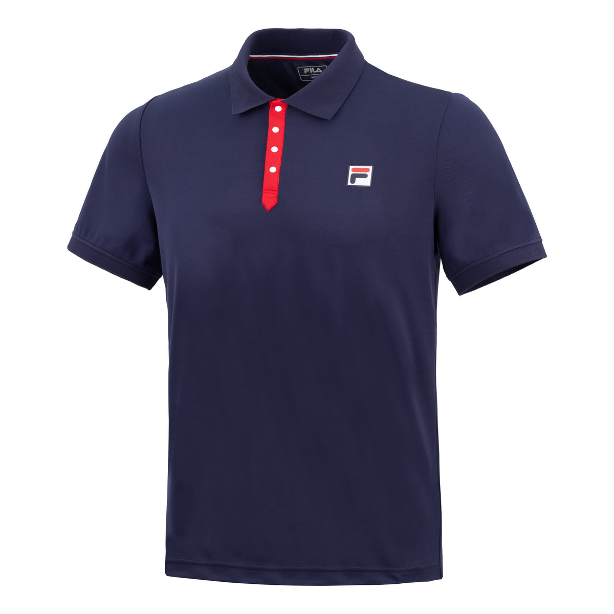 Fila Dominic Polo Herrar - mörkblå, röd
