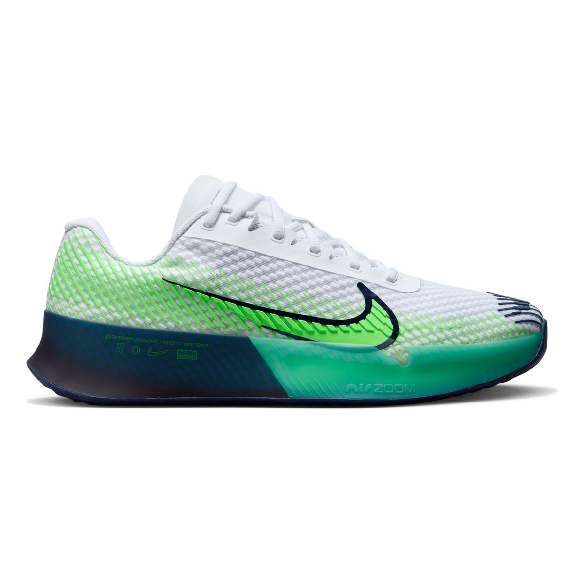 Nike Air Zoom Vapor 11 Allroundsko Herrar - vit, mörkblå