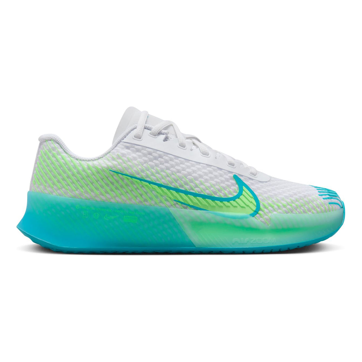 Nike Air Zoom Vapor 11 Allroundsko Damer - vit, blå