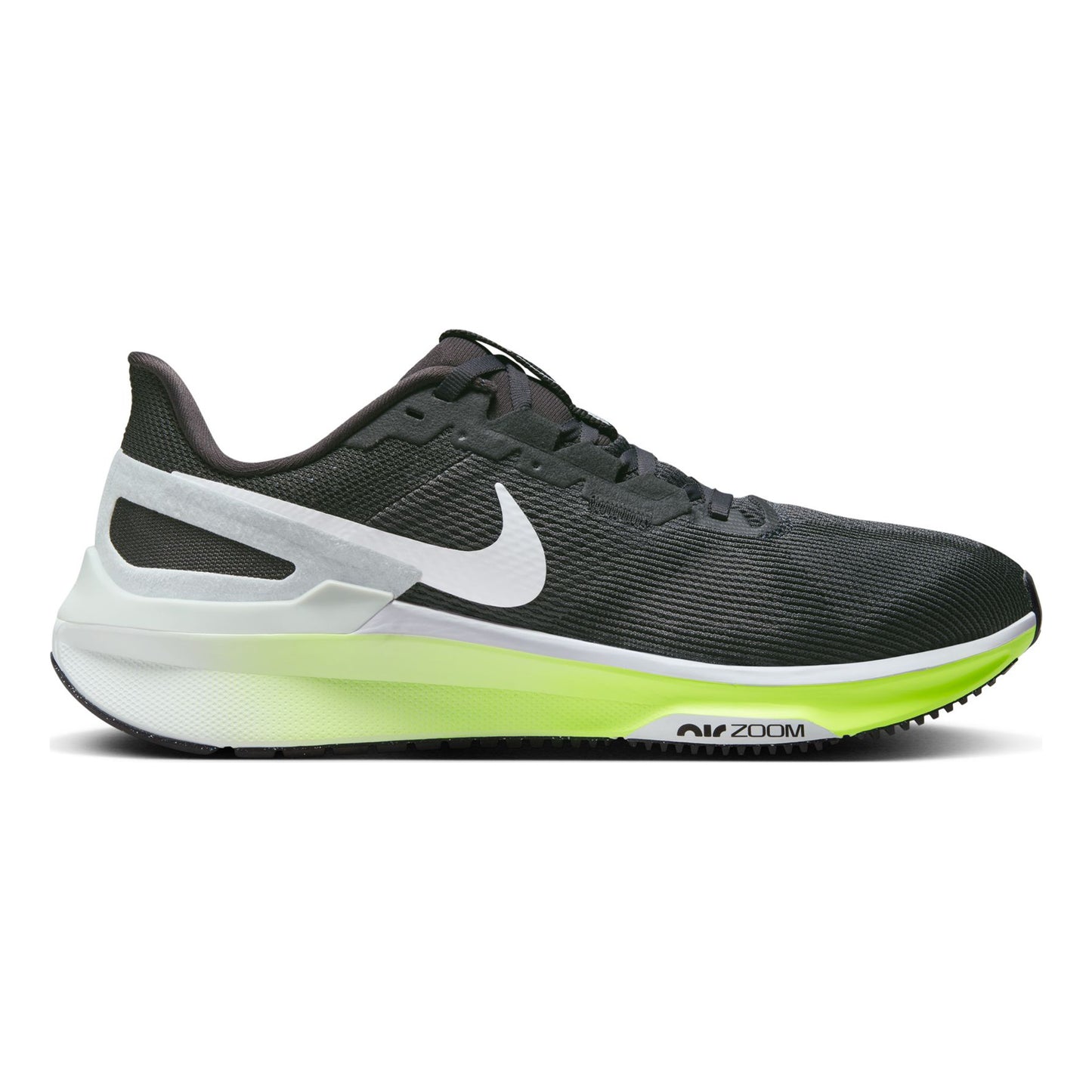 Nike Structure 25 Stabilitetssko Herrar - antracit, neongrön
