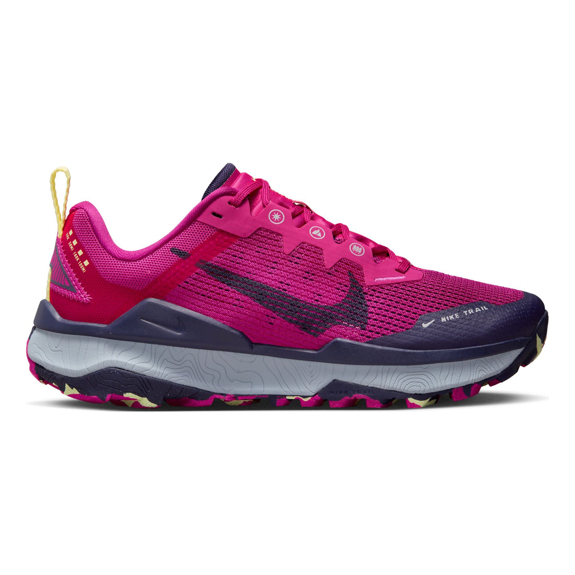 Nike React Wildhorse 8 Terrängsko Damer - pink, mörkblå