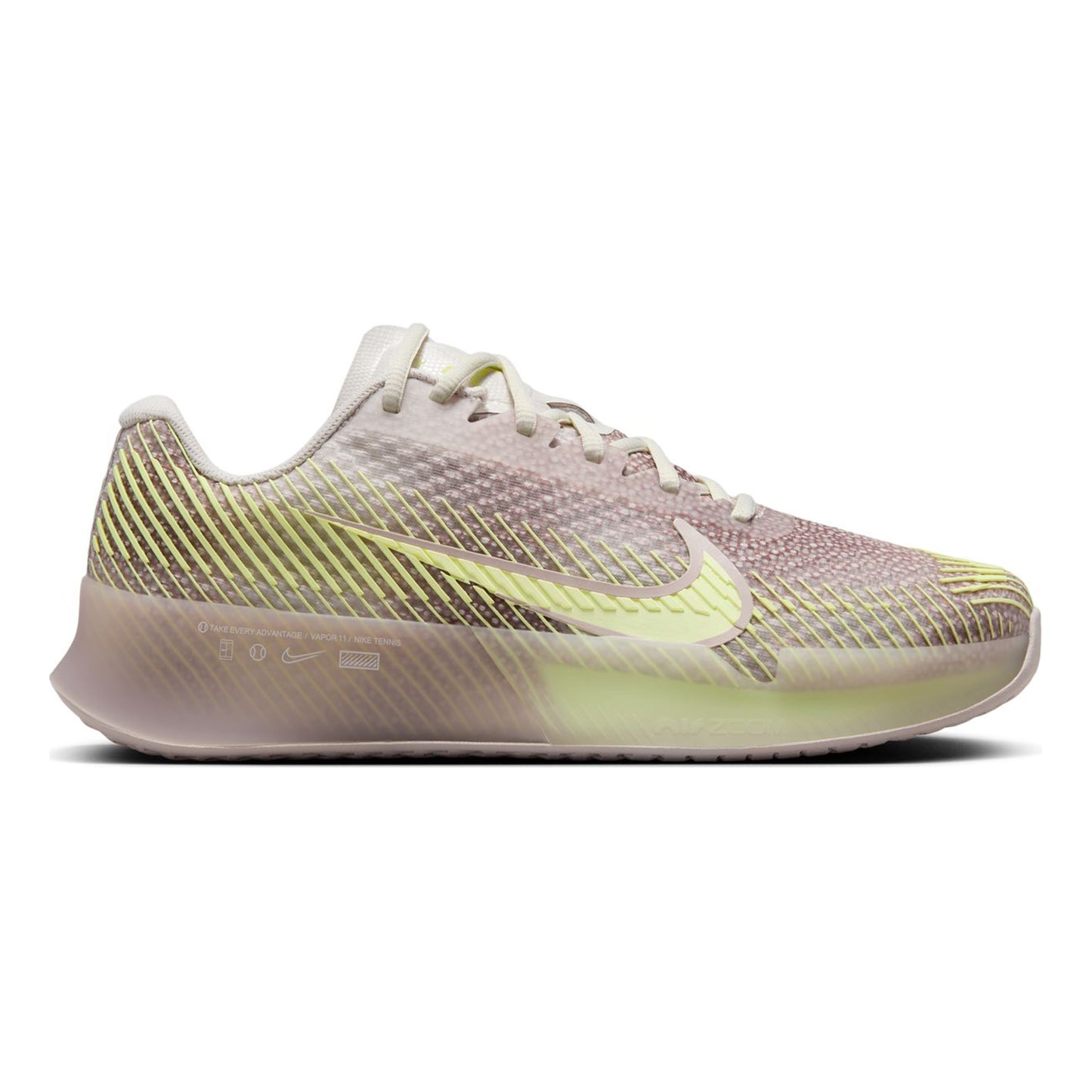 Nike Court Air Zoom Vapor 11 Premium Allroundsko Damer - beige, ljusgrön
