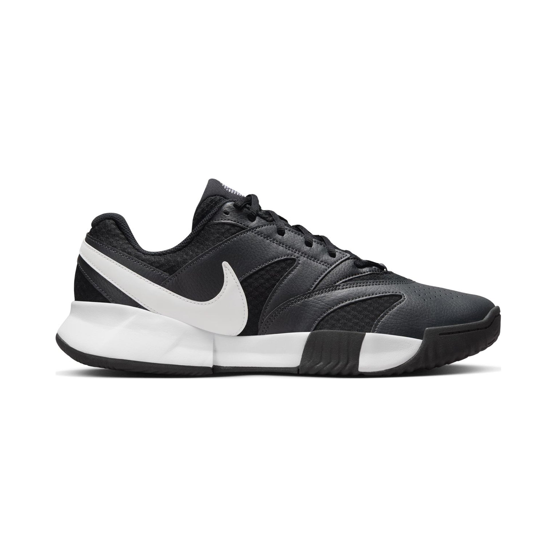 Nike Court Lite 4 Sko för grus Barn - svart, vit