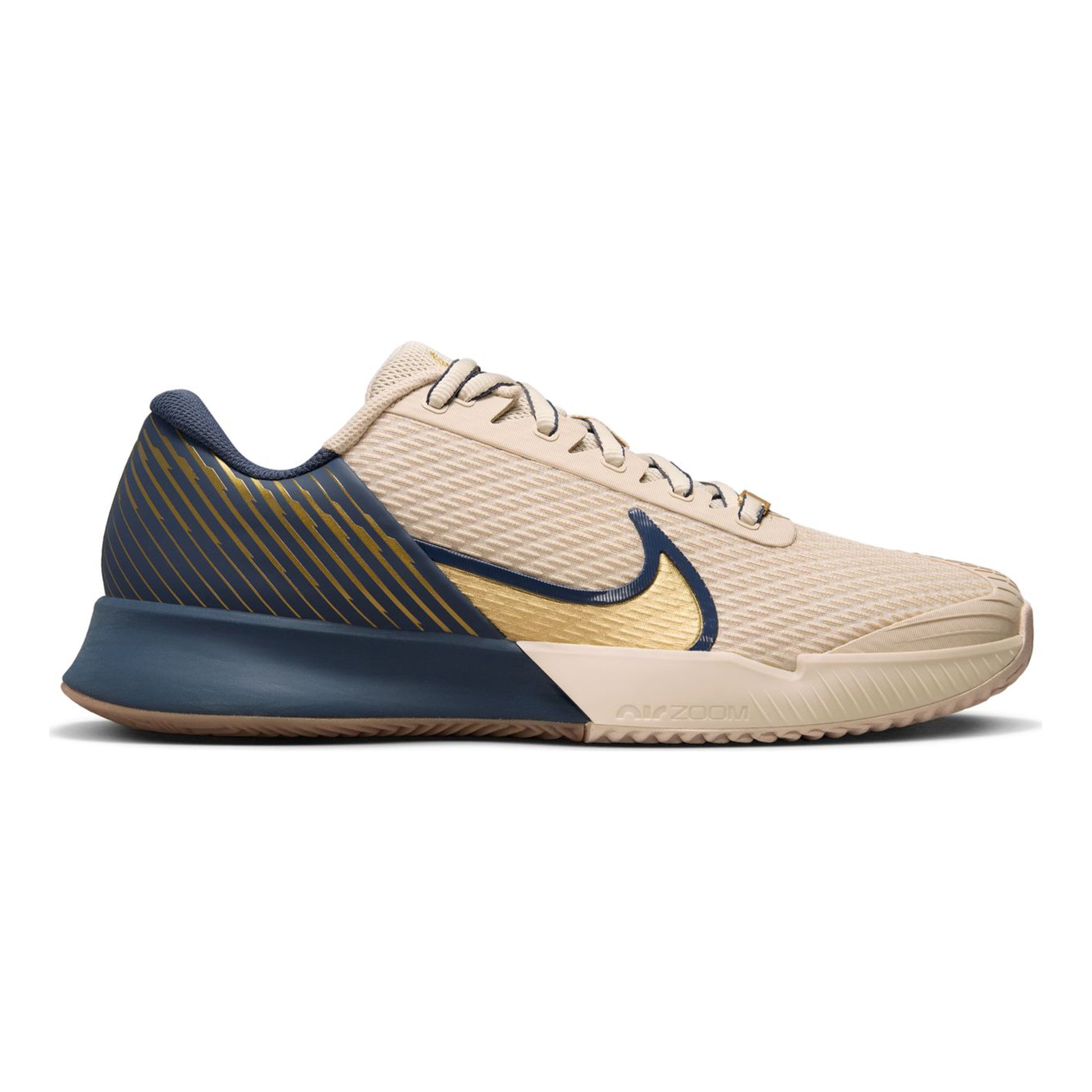 Nike Air Zoom Vapor Pro 2 PRM Sko För Grus Herrar-Beige,Mörkblå