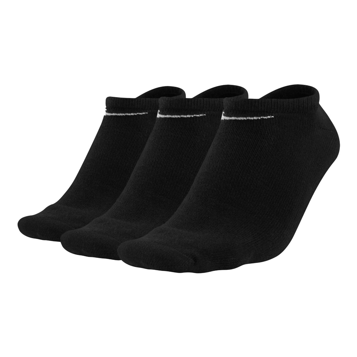 Nike Cushioned No Show Tennisstrumpor 3-pack Unisex - svart, vit