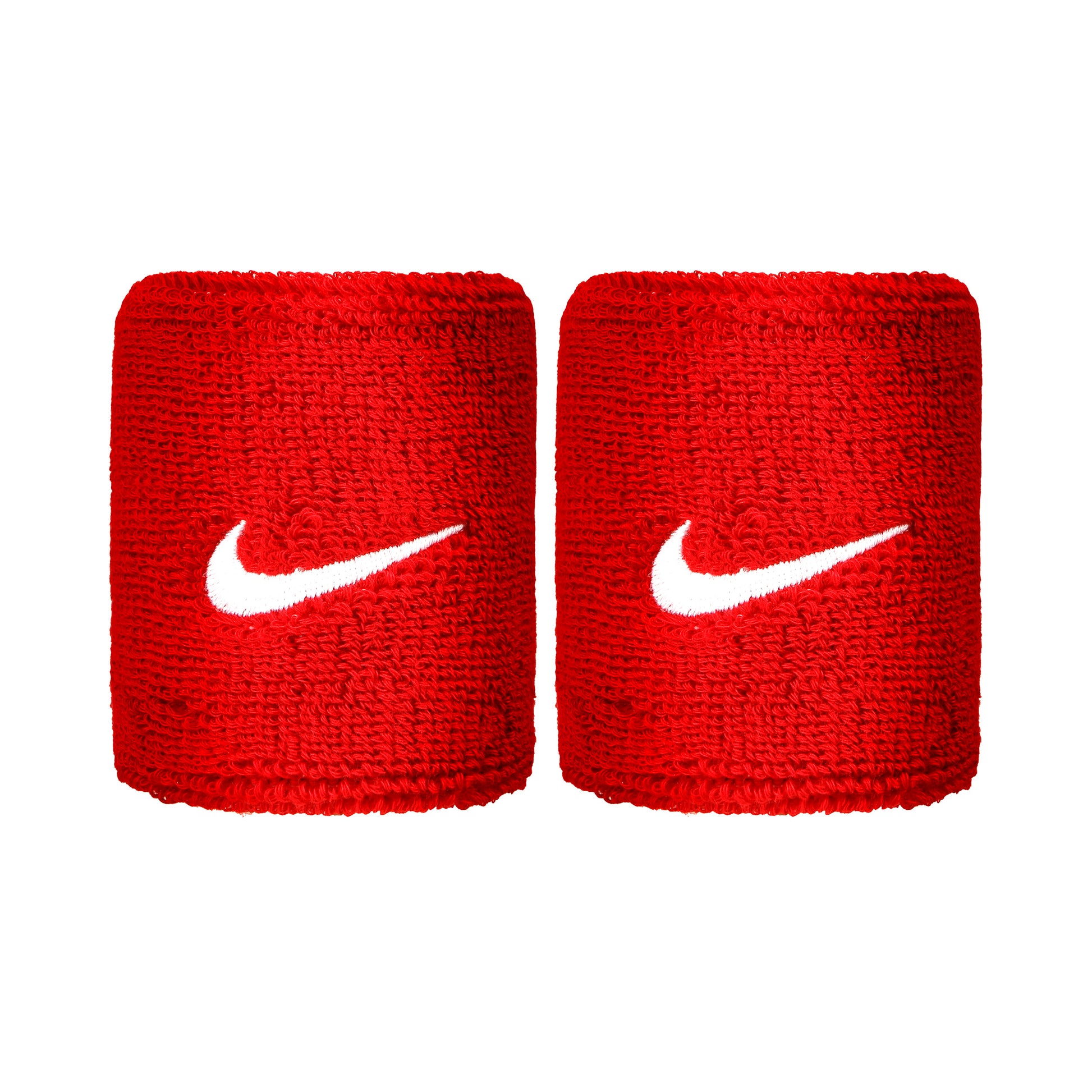 Nike Swoosh Svettband 2-pack kort - röd, vit