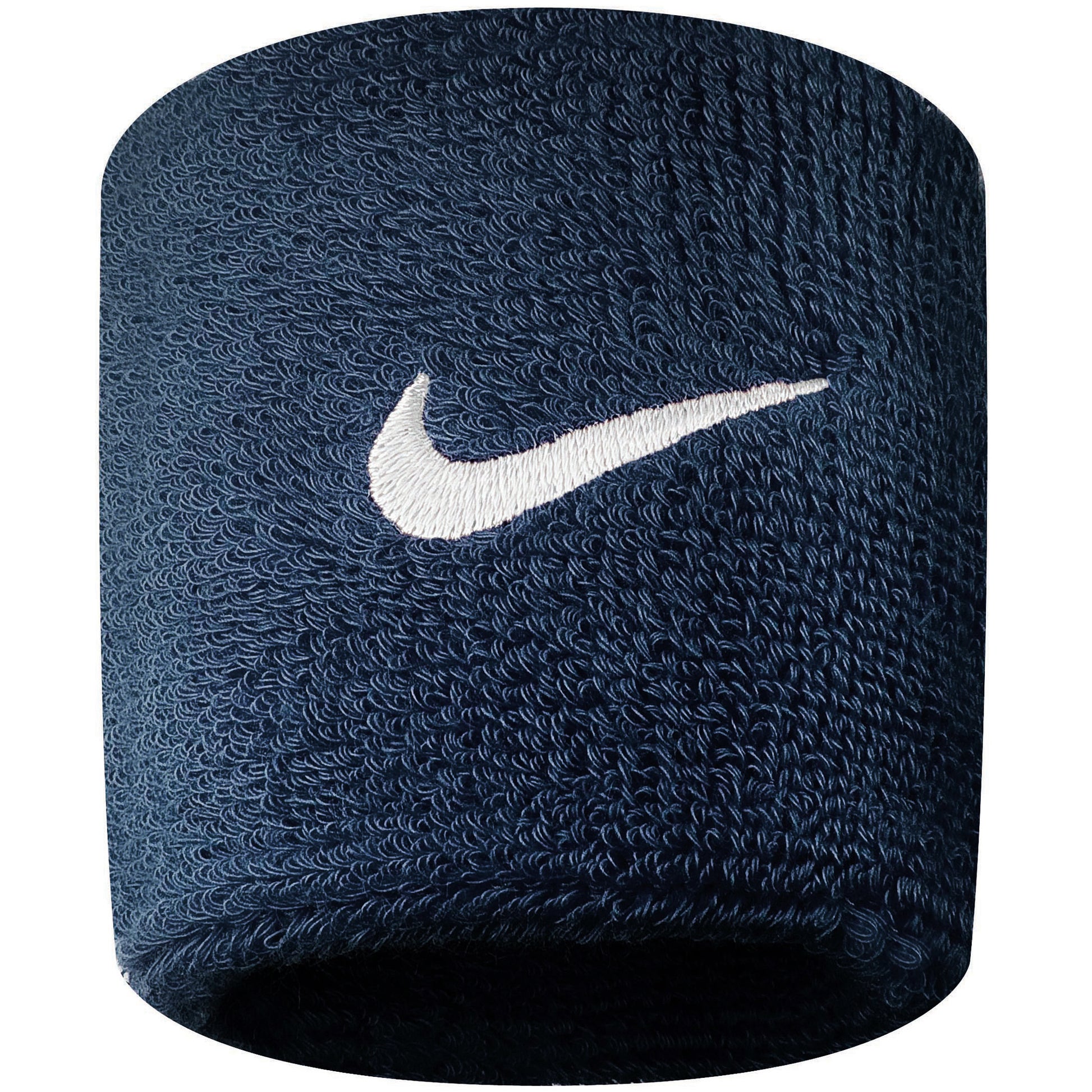 Nike Swoosh Svettband 2-pack kort - mörkblå, vit