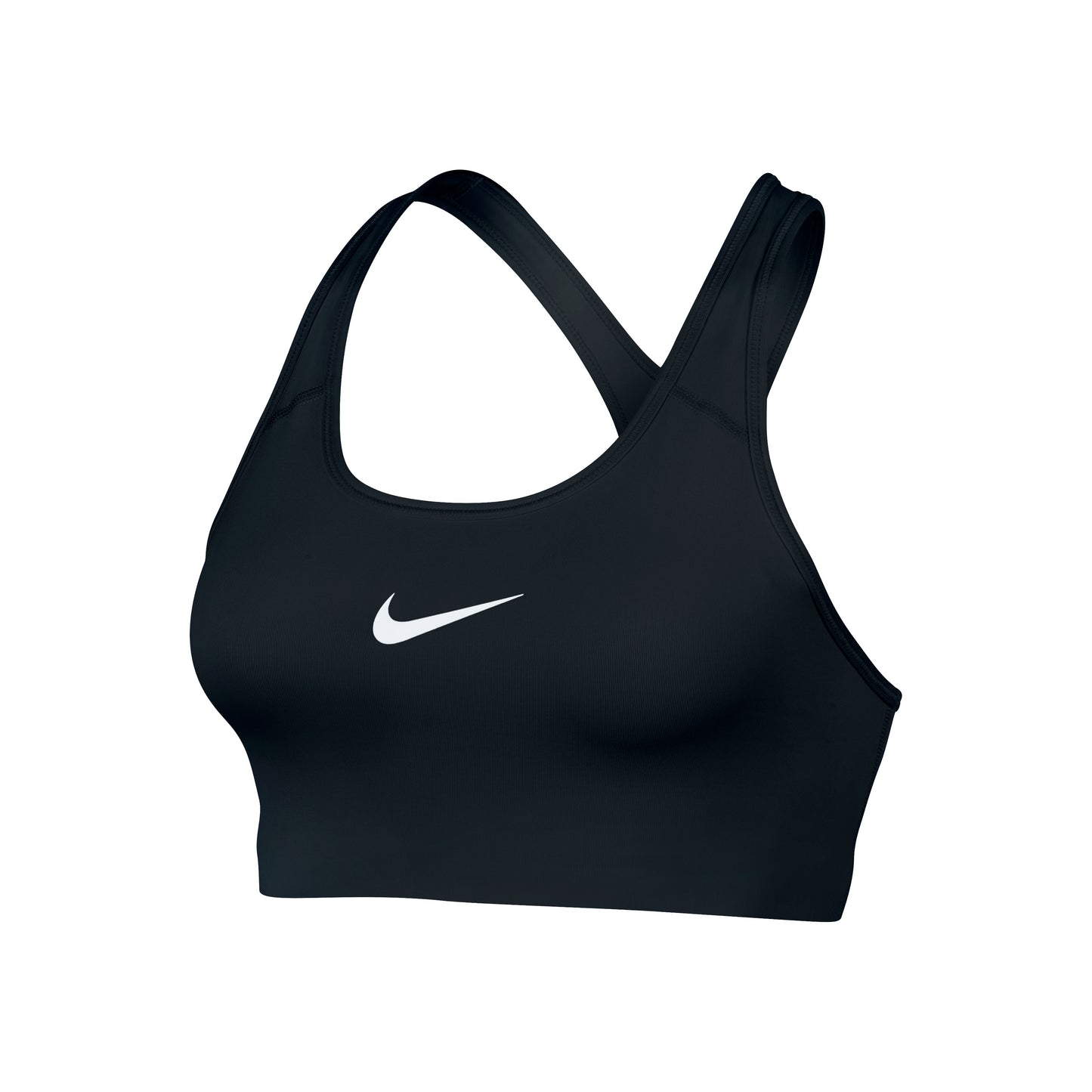Nike Swoosh Sport-behå Damer - svart, vit