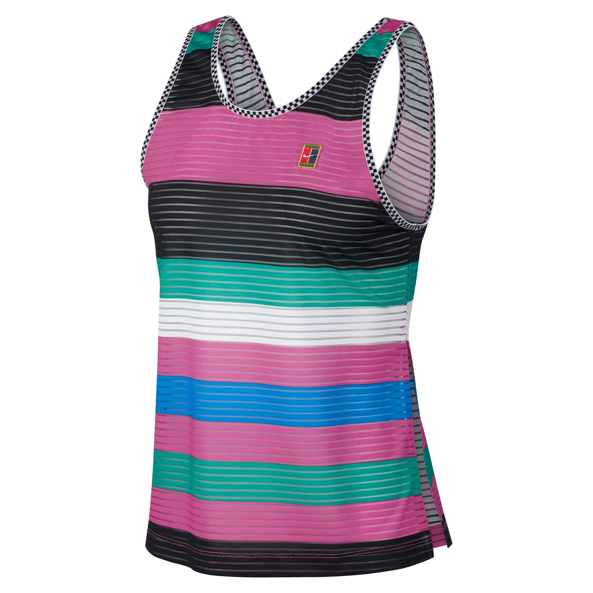 Nike Court Dri-FIT Printed Linne Damer - pink, svart