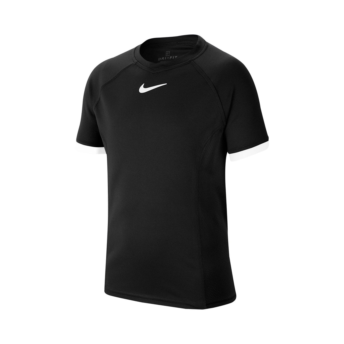Nike Court Dri-Fit T-shirt Pojkar - svart, vit