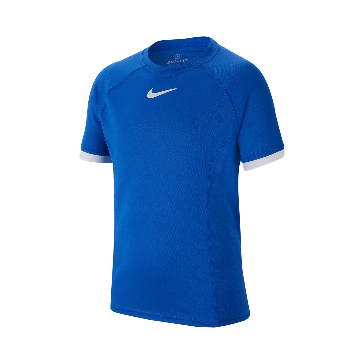 Nike Court Dri-Fit T-shirt Pojkar - blå, vit