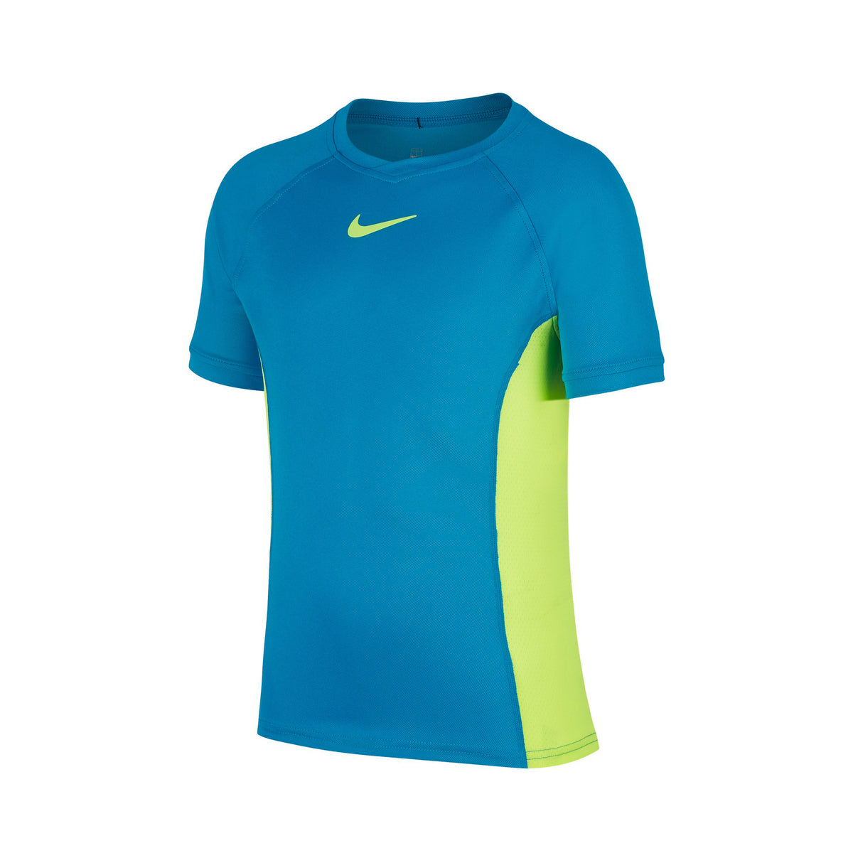 Nike Court Dri-Fit T-shirt Pojkar - turkos, neongul