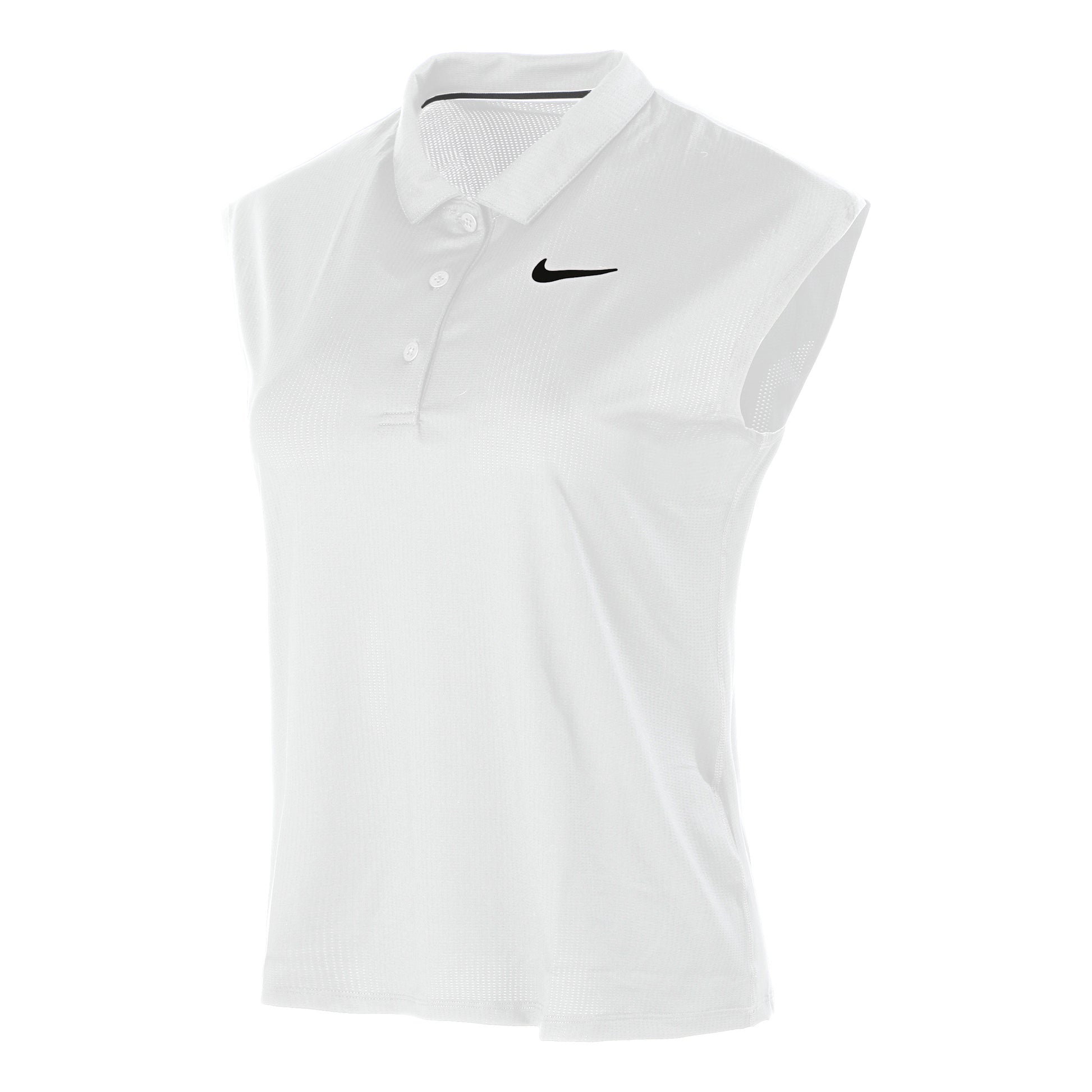 Nike Court  Polo Damer - vit,
