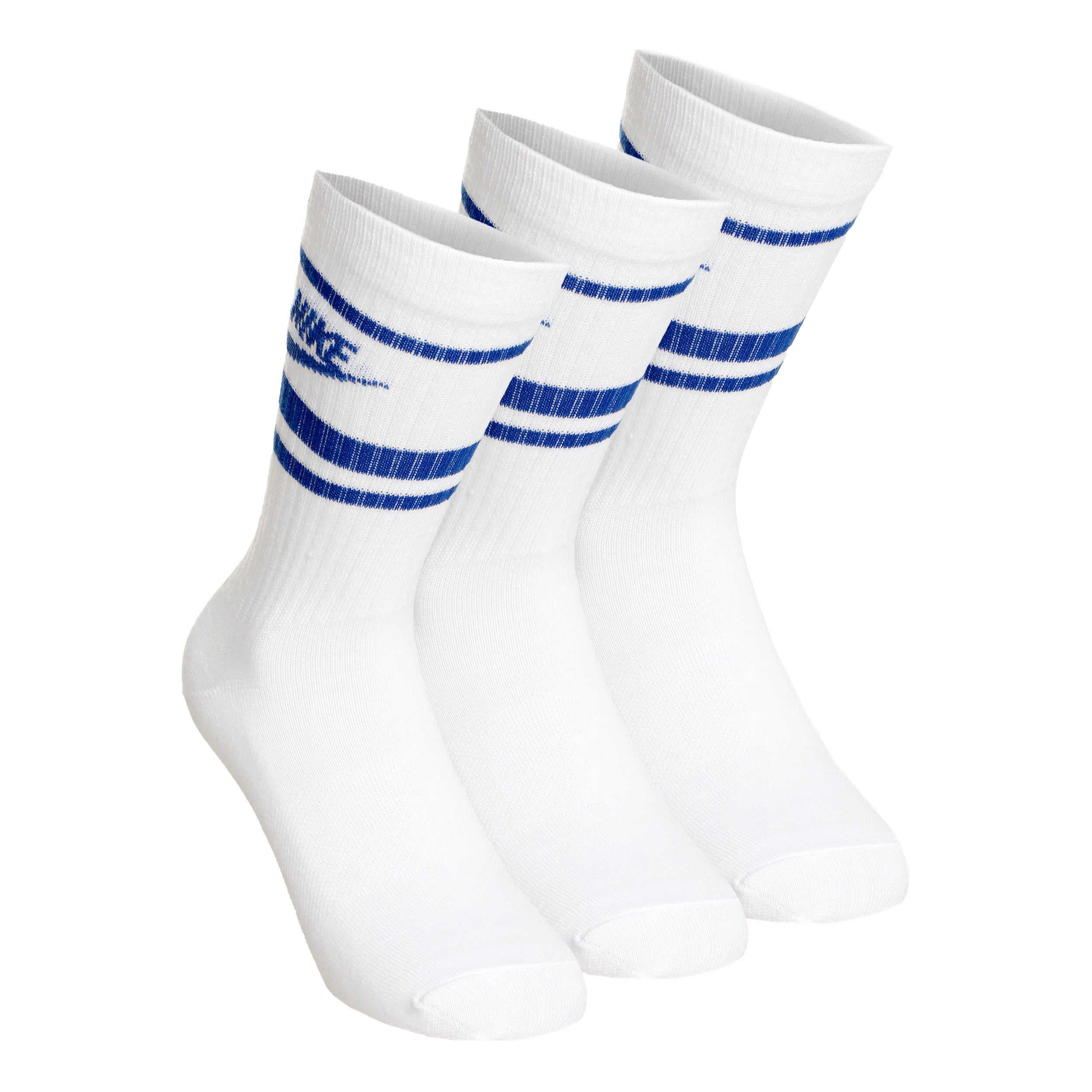 Nike Sportswear Essential Tennisstrumpor 3-pack Unisex - vit, blå