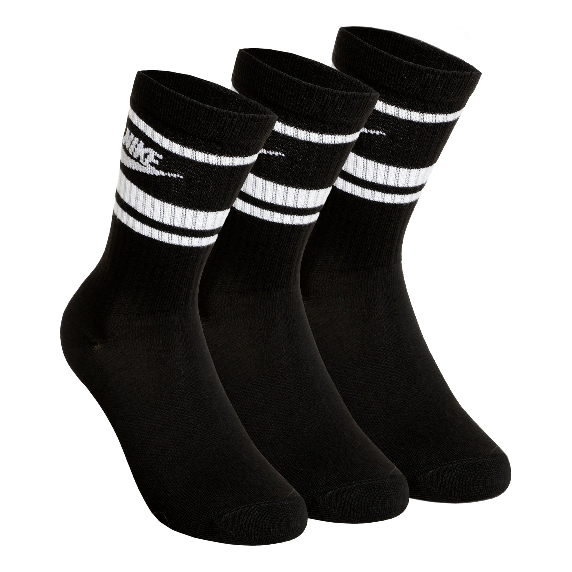 Nike Sportswear Essential Tennisstrumpor 3-pack Unisex - svart, vit
