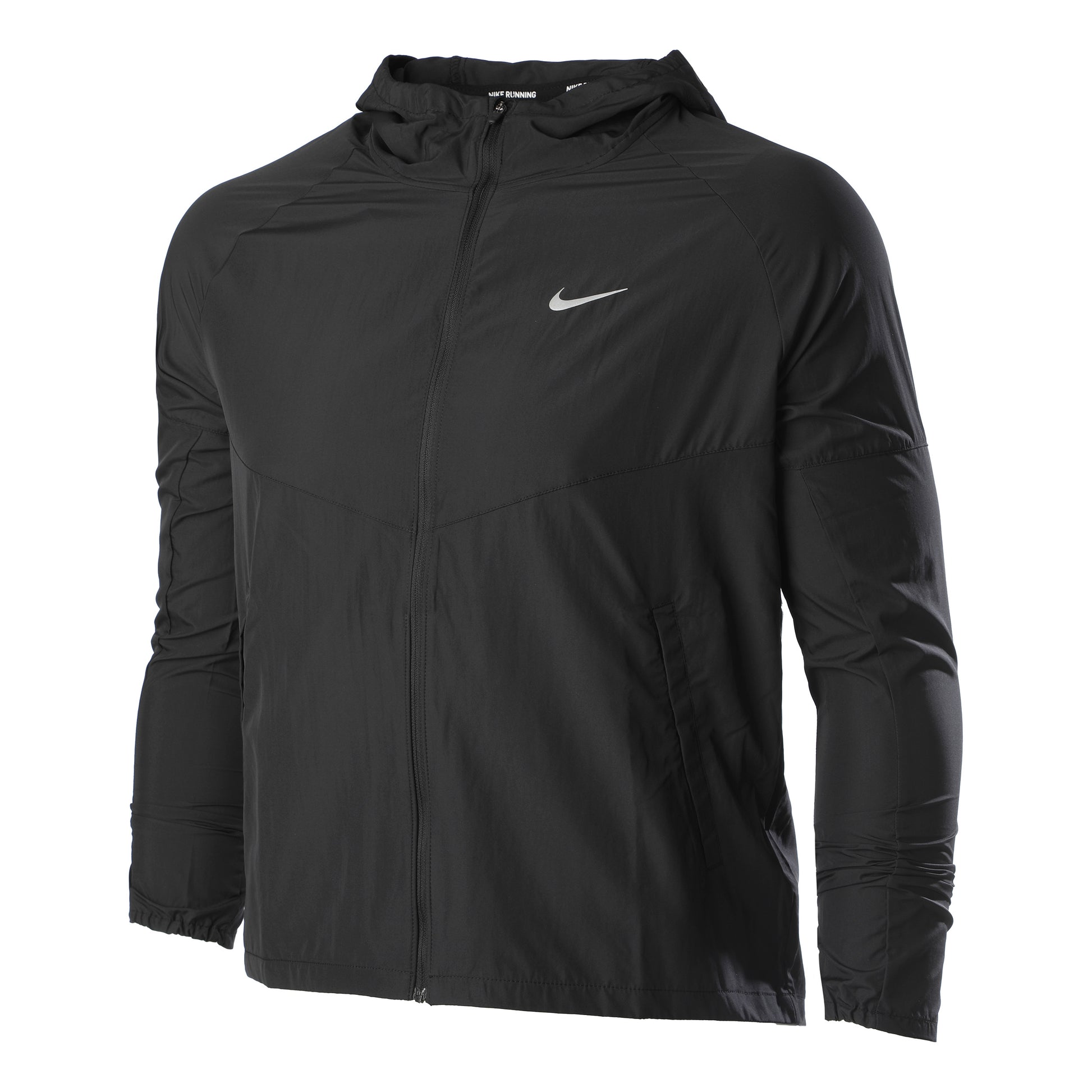 Nike Miler Löparjacka Herrar - svart, silver