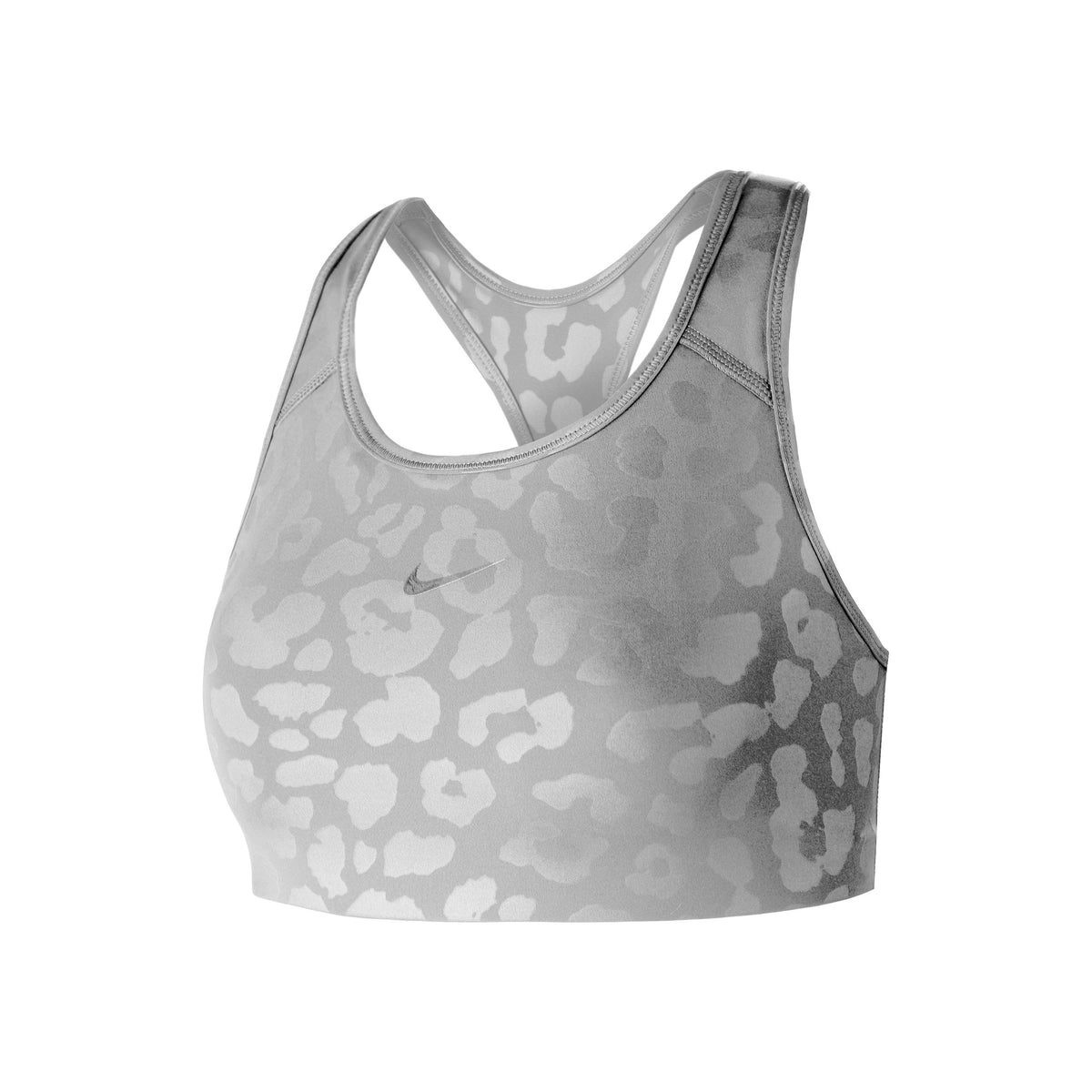 Nike Dri-Fit Leopard Shine Sport-behå Damer - grå, vit