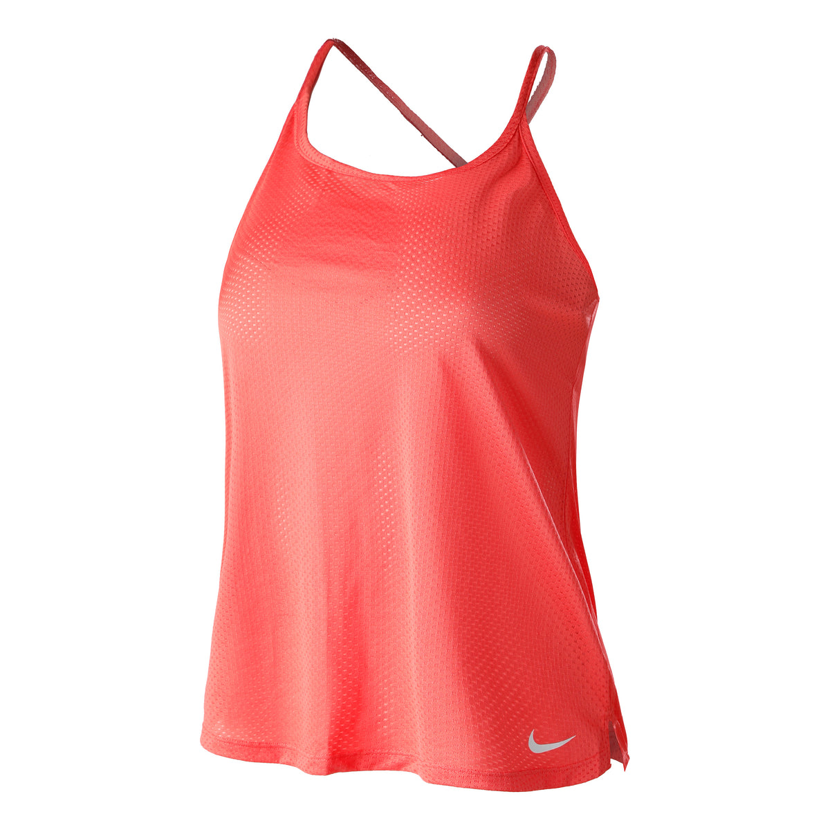 Nike Dri-Fit Breathe Standard Fit Linne Damer - korall, vit