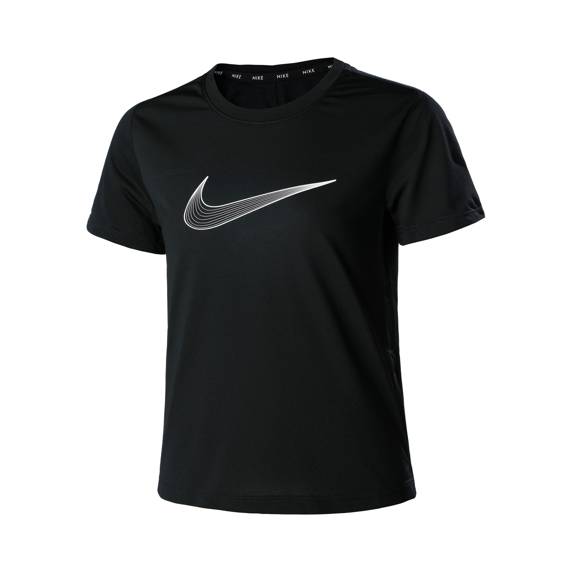 Nike Dri-Fit One Graphic T-shirt Flickor-Svart,Vit