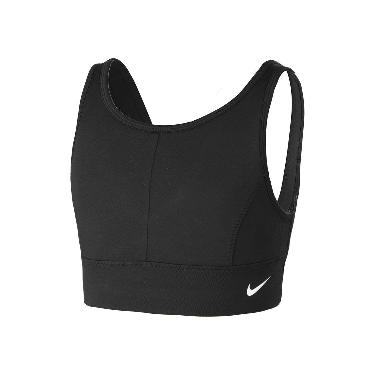 Nike Dri-Fit Swoosh Luxe Sport-behå Flickor - svart, vit